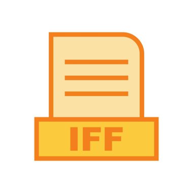 IFF dosyası soyut arkaplanda izole edildi 