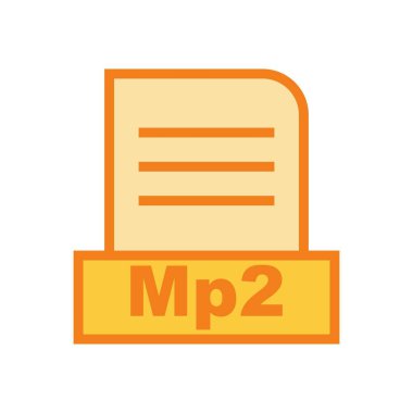  MP2 dosyası soyut arkaplanda izole edildi