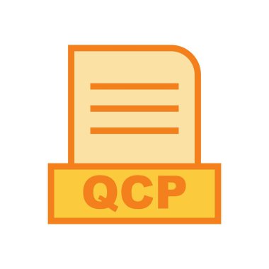 QCP dosyası soyut arkaplanda izole edildi