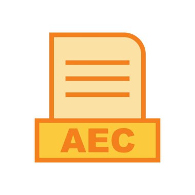 AEC dosyası soyut Arkaplanda izole edildi