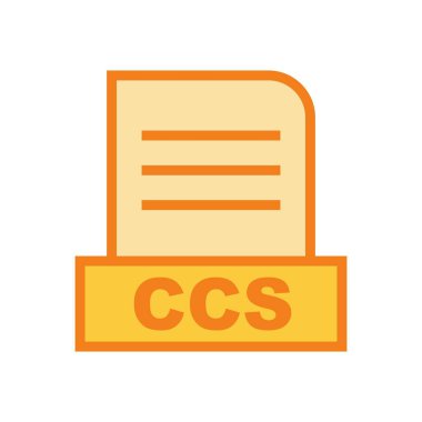 CCS dosyası soyut arkaplanda izole edildi 