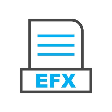 EFX dosyası soyut Arkaplanda izole edildi