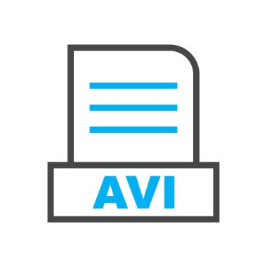 AVI dosyası soyut Arkaplanda izole edildi