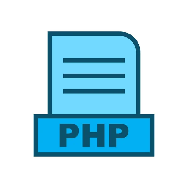 Изолированный Php Файл Абстрактном Фоне — стоковое фото