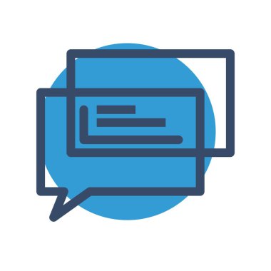  Vektör sohbet simgesi illüstrasyonu