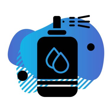 vektör dezenfektan spreyi ico