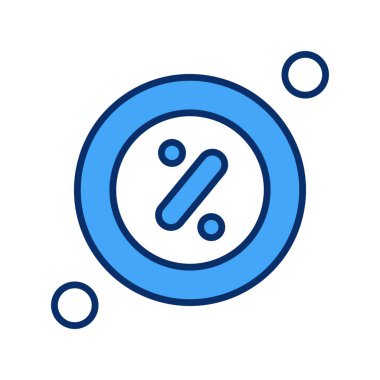 İndirim simgesi vektör illüstrasyonu