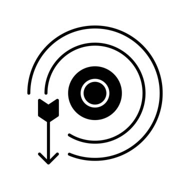 vektör hedef simgesi illüstrasyonu