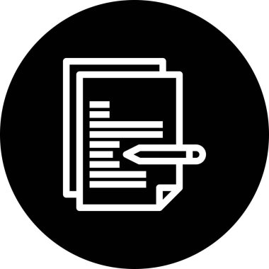 Vektör belgesi Simge illüstrasyonu