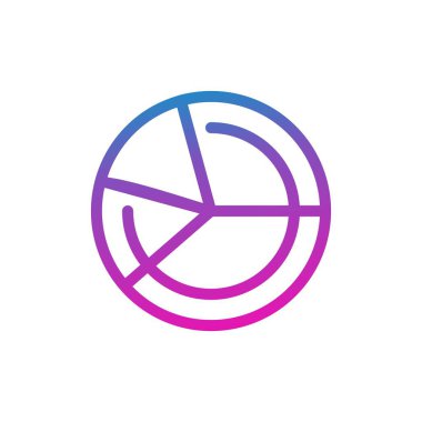  vektör pasta çizelgesi simgesi