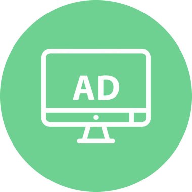 vektör lcd simgesi illüstrasyonu