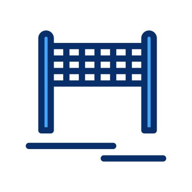  vektör voleybol ağı simgesi