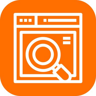 vektör ana hatları web sitesi simgesi 