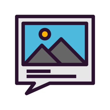 Vektör galerisi simgesi illüstrasyonu