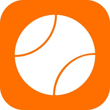 vektör tenis topu simgesi