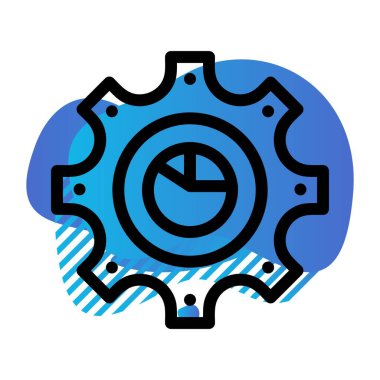  vektör pasta çizelgesi simgesi