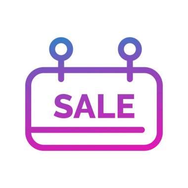 İndirim simgesi vektör illüstrasyonu