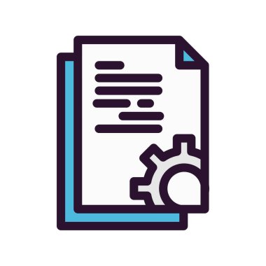 Vektör belgesi Simge illüstrasyonu