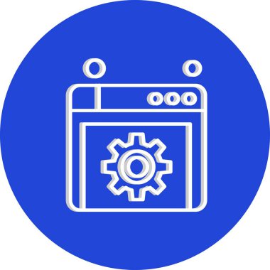 websitesi simgesi vektör illüstrasyonu