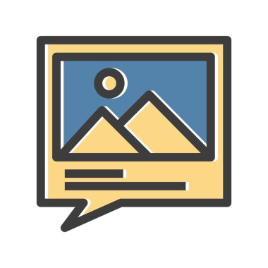 Vektör galerisi simgesi illüstrasyonu