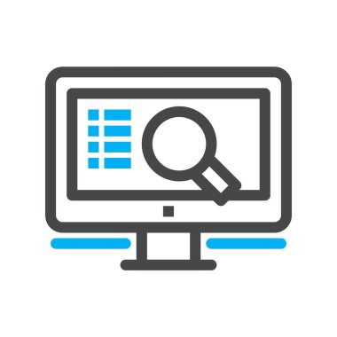 vektör lcd simgesi illüstrasyonu