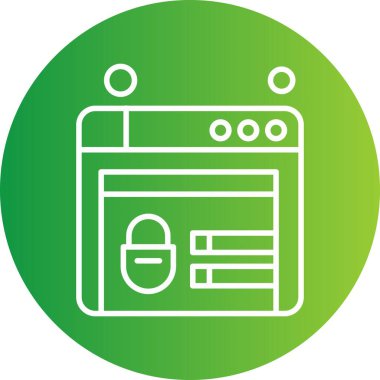 websitesi simgesi vektör illüstrasyonu