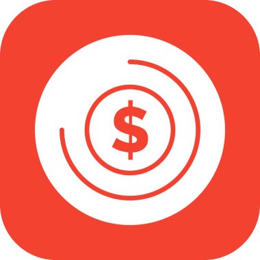 Vektör para simgesi çizimi