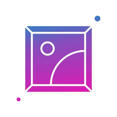 Vektör galerisi simgesi illüstrasyonu