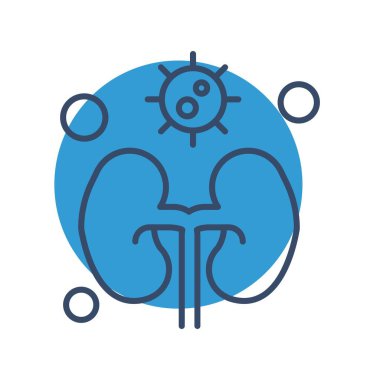 vektör böbrek simgesi illüstrasyonu