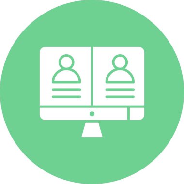 vektör lcd simgesi illüstrasyonu