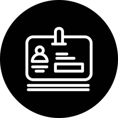 vektör ofis kartı simgesi 