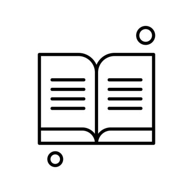 kitap simgesi vektör illüstrasyonu