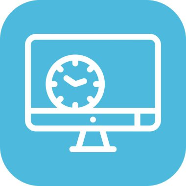 vektör lcd simgesi illüstrasyonu