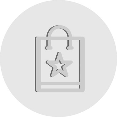 Vektör alışveriş torbası simgesi