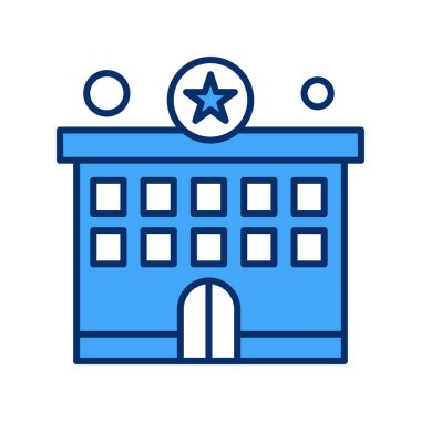 Vektör polis karakolu ico