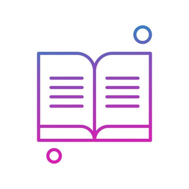 kitap simgesi vektör illüstrasyonu