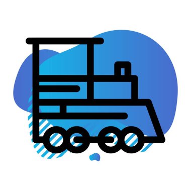 vektör tren motoru simgesi