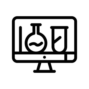 vektör lcd simgesi illüstrasyonu