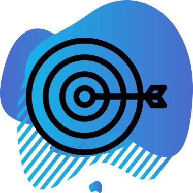 vektör hedef simgesi illüstrasyonu