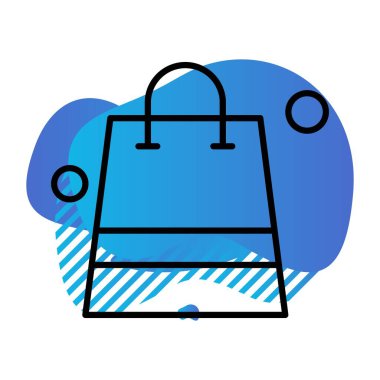 çanta simgesi vektör illüstrasyonu