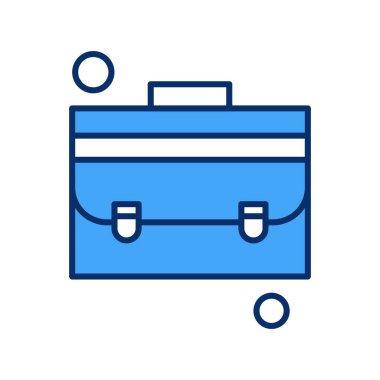 Evrak çantası simgesinin vektör illüstrasyonu