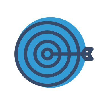 vektör hedef simgesi illüstrasyonu