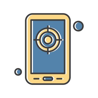 vektör hedef simgesi illüstrasyonu