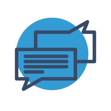  Vektör sohbet simgesi illüstrasyonu