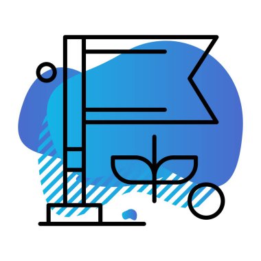 özet vektör illüstrasyon simgesi