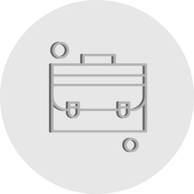 Evrak çantası simgesinin vektör illüstrasyonu