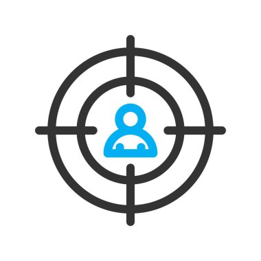 vektör hedef simgesi illüstrasyonu