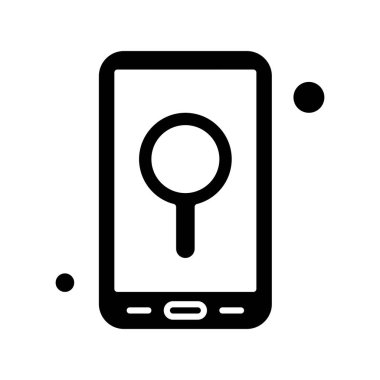 Vektör konumu simge illüstrasyonu