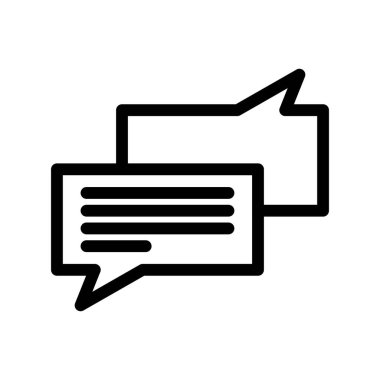  Vektör sohbet simgesi illüstrasyonu