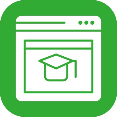 vektör ana hatları web sitesi simgesi 